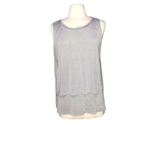 Apt 9 XL Gray Blouse Woman Layered Top shirt